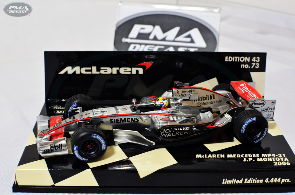 JUAN PABLO MONTOYA 2006 MCLAREN MP4-21 1:43
